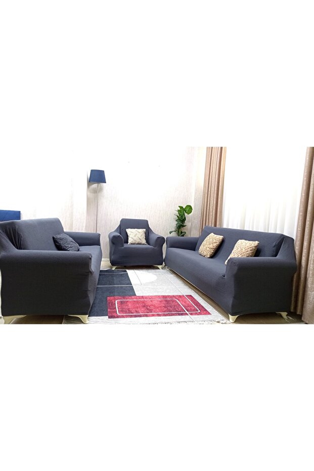 غطاء أريكة مطاطي بنمط بوهيمي مرن عالي الجودة غطاء أريكة *غطاء أريكة قابل للتحويل (3+3+1+1)