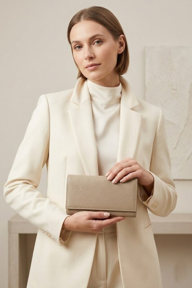 26Yc2001 Women Wallet Beige