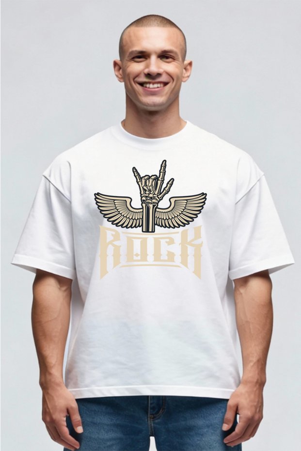 Tricou Oversize - Rock Hand