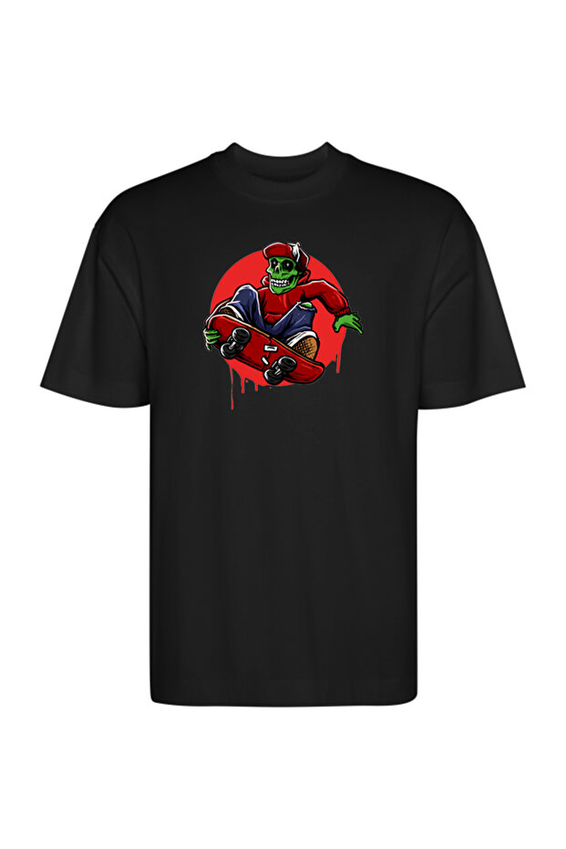 Tricou Oversize - Jumping Hell Skater - 3