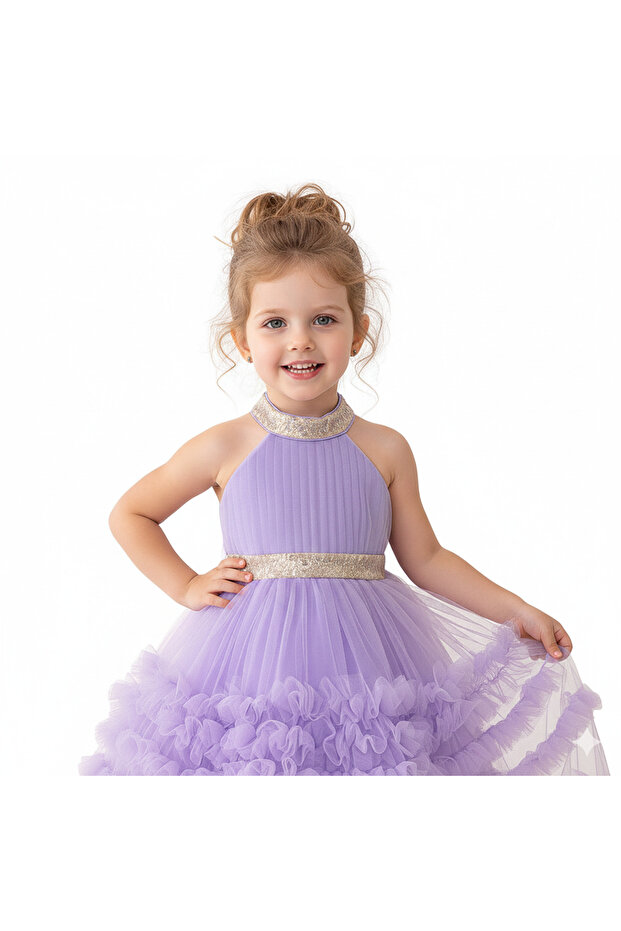 D' Daniela - Little Swan Dress, Purple - 6 M to 36 M