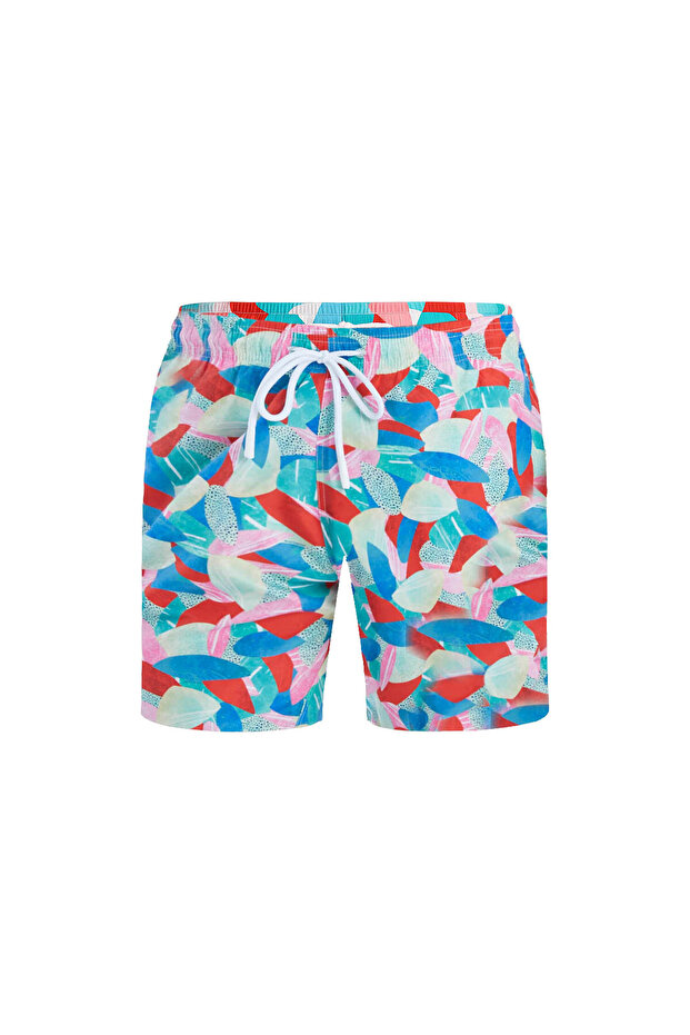 Badeshorts Medium Pattern mit kurzem Bein - 4