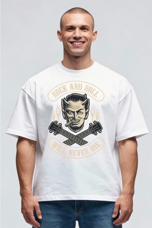 Tricou Oversize - Rock Never