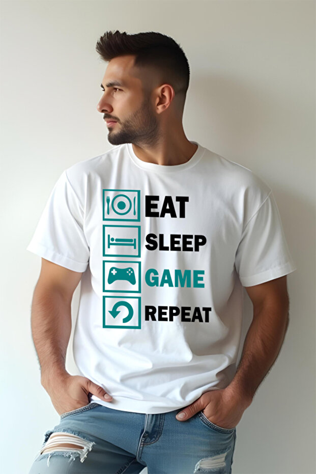 Tricou Oversize - Game Repeat - 2