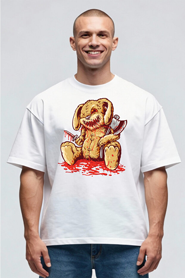 Tricou Oversize - Killer Rabbit - 1