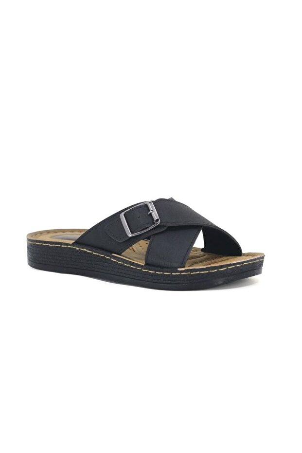Avox Cross Buckled Adjustable Orthopedic Comfortable Casual Daily Slipper