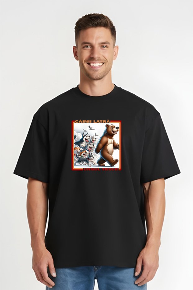 Tricou Oversize - Câini Latră