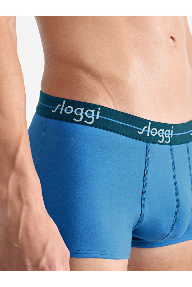 Retro Boxer Blue Start - 3