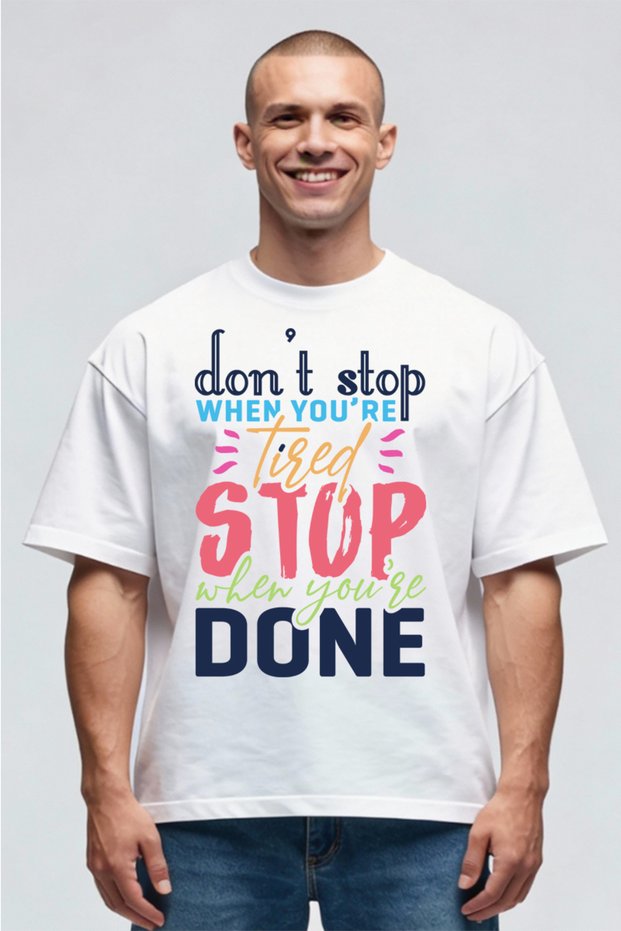 Tricou Oversize - Don't Stop