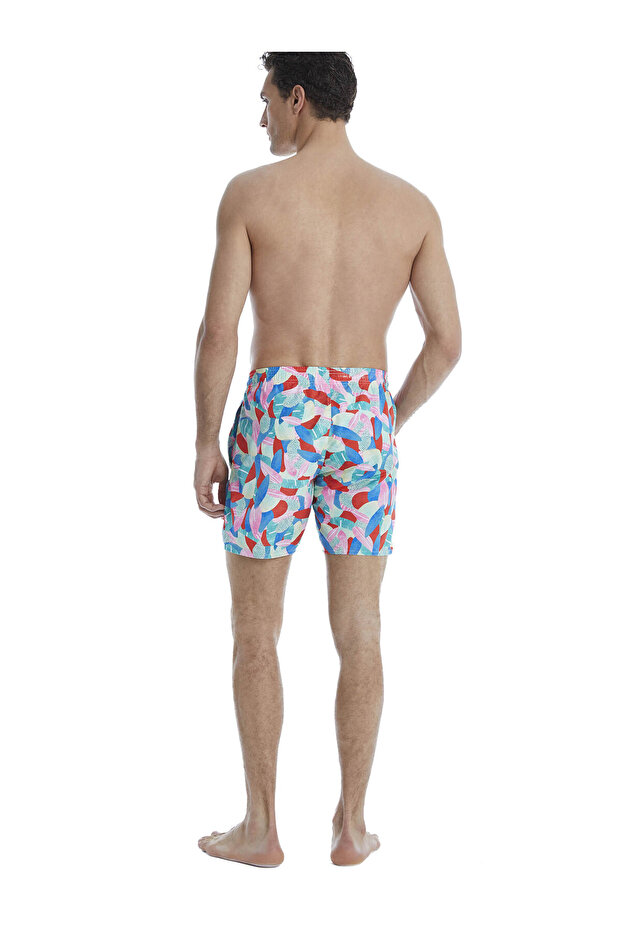 Badeshorts Medium Pattern mit kurzem Bein - 2