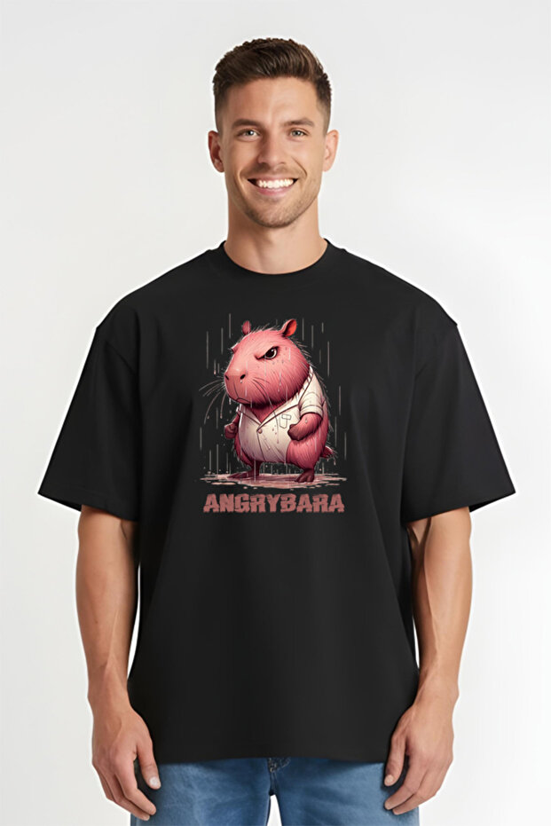 Tricou Oversize - AngryBara - 1