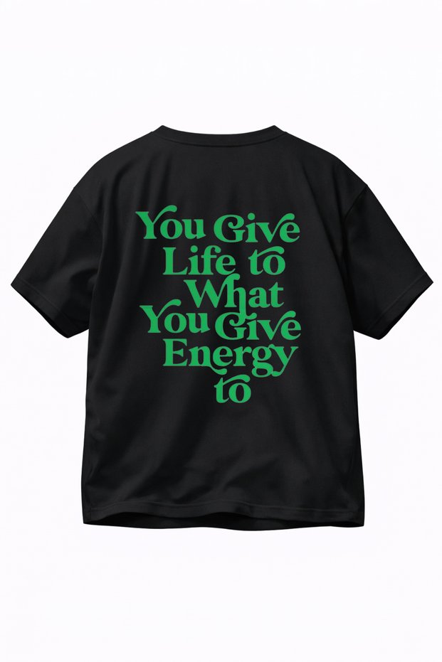 Men's Oversized T-Shirt You Give Life Ba Printed 100 Pa Cotton Work Shirt Comfortable Fit