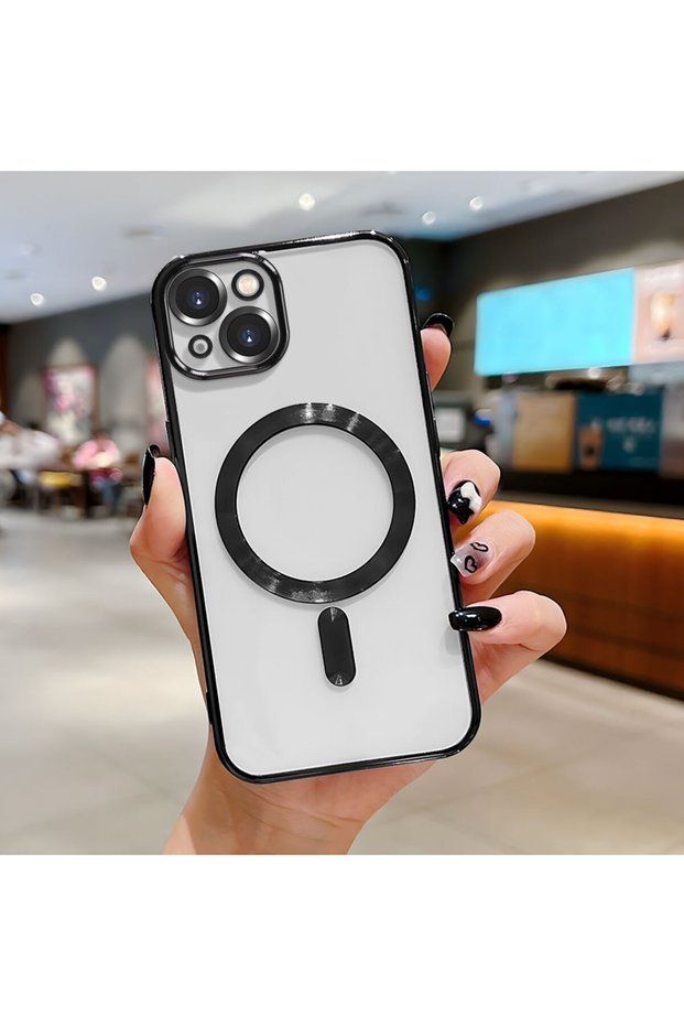 Transparent Soft Silicone Magsafe Wireless Phone Case Compatible with iPhone 13