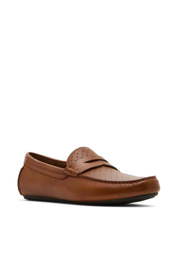 Kriston Solid Tan Loafers