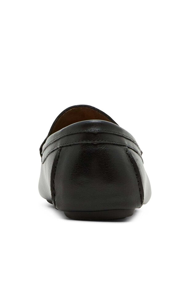 Kriston Solid Black Loafers - 4