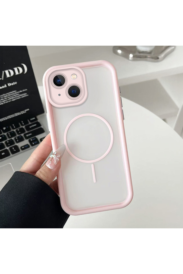 Transparent Magsafe Wireless Corner Silicone Phone Case Compatible with iPhone 14