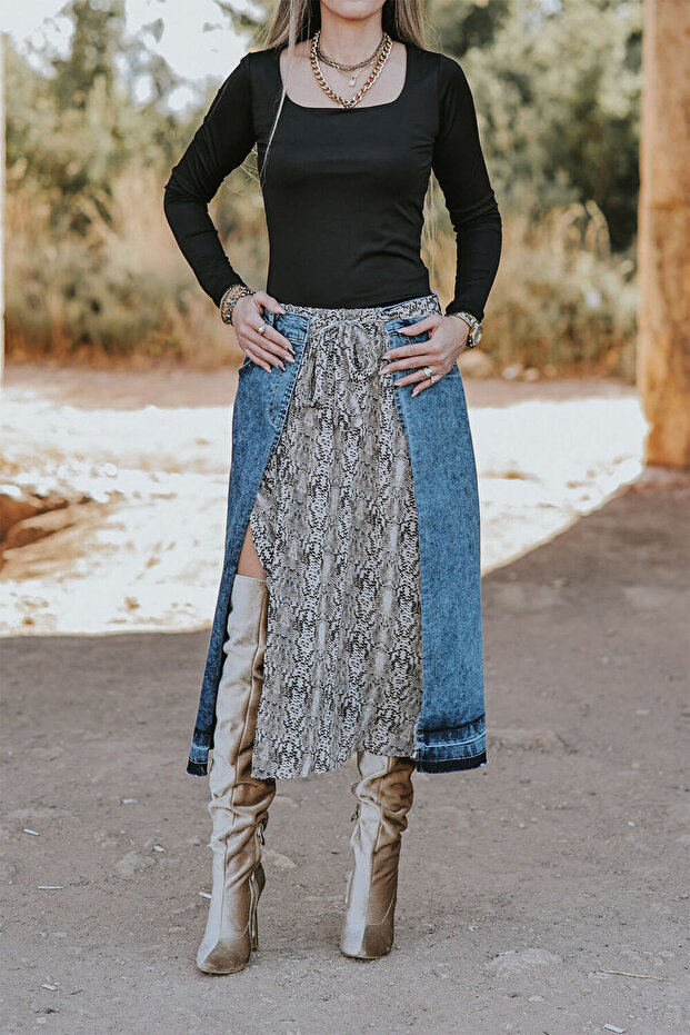Denim etek