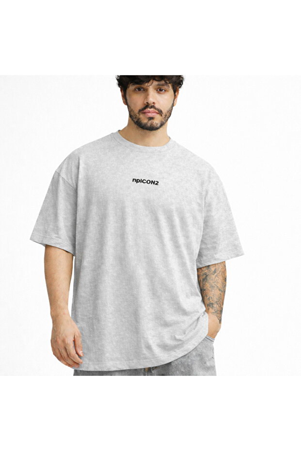 Fearless Graphic Printed Oversized Men T-Shirt Crew Neck Streetwear