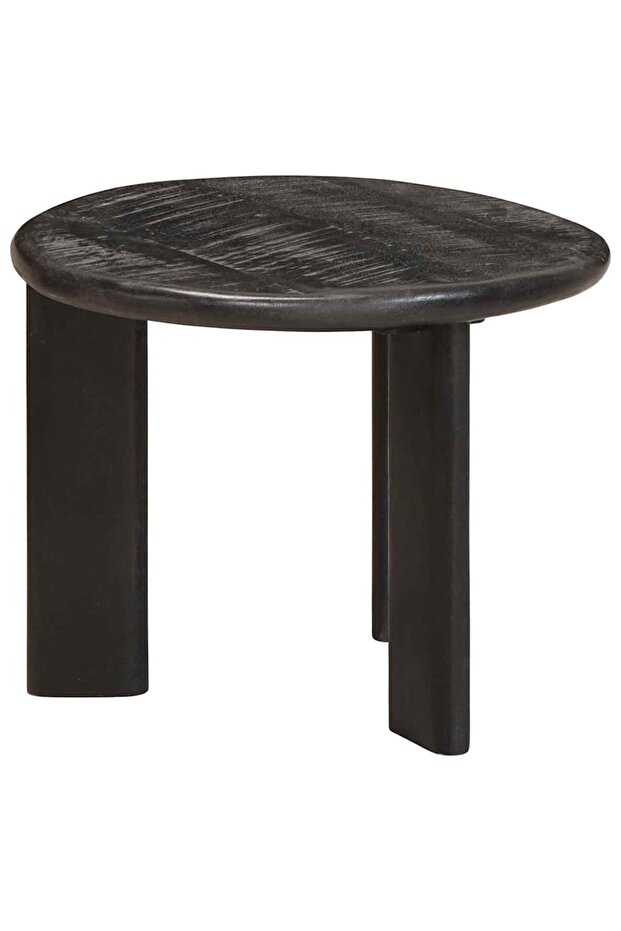 Mese de Cafea Nesting 3 pcs Alb Lemn de mango solid - 4