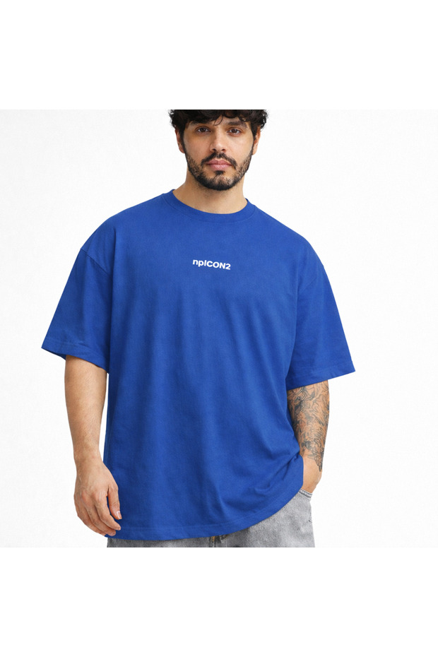 Fearless Graphic Printed Oversized Men T-Shirt Crew Neck Streetwear