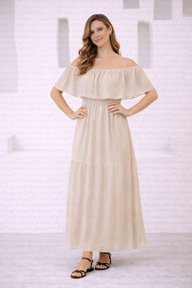 Women's Plus Size Madonna Collar Weaving Dress
