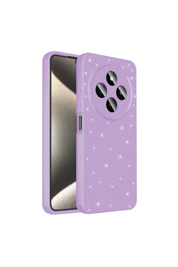 Compatible Case for Redmi 14C 4g Compatible with Camera Protection Silvery Luxury Cotton Cover