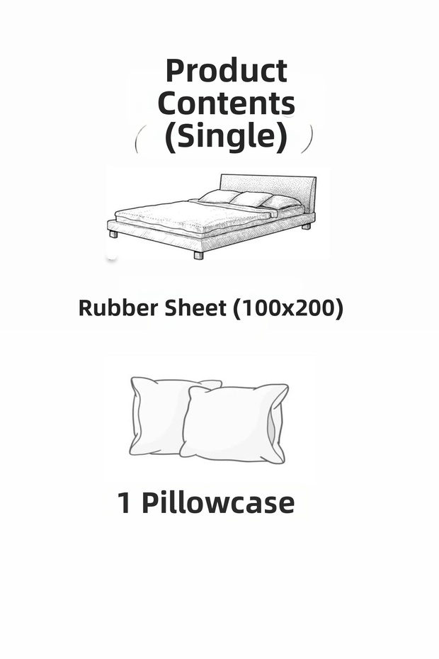 طقم ملاءة سرير مبطنة مرنة واحدة - 2