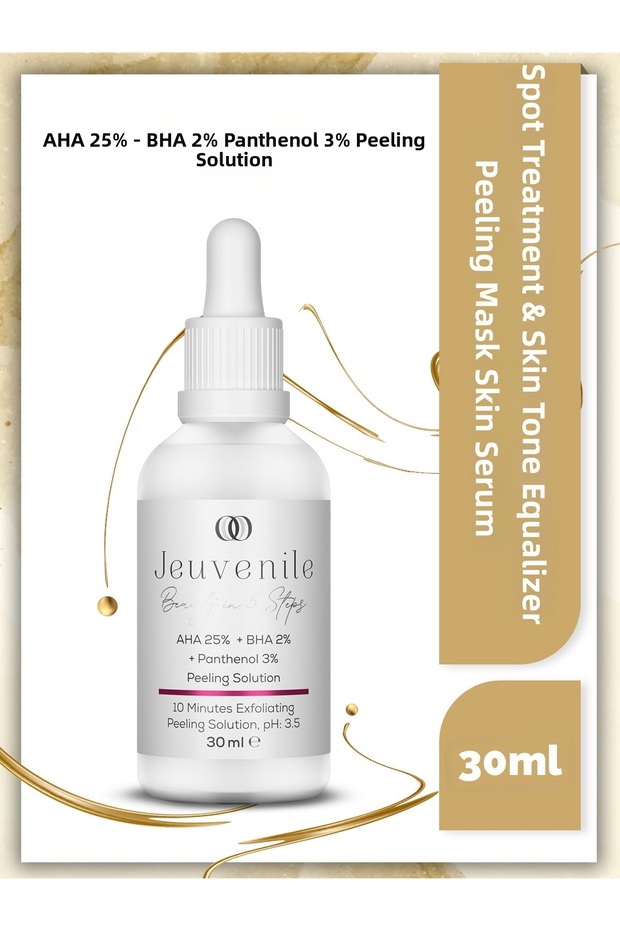 Aha %25 + Bha %2 Peeling Mask Serum – Anti-Blemish & Skin Tone Equalizer, Panthenol | Blemish Serum | Brightening Serum | Dark Spot Care | Maintenance | Facial Serum