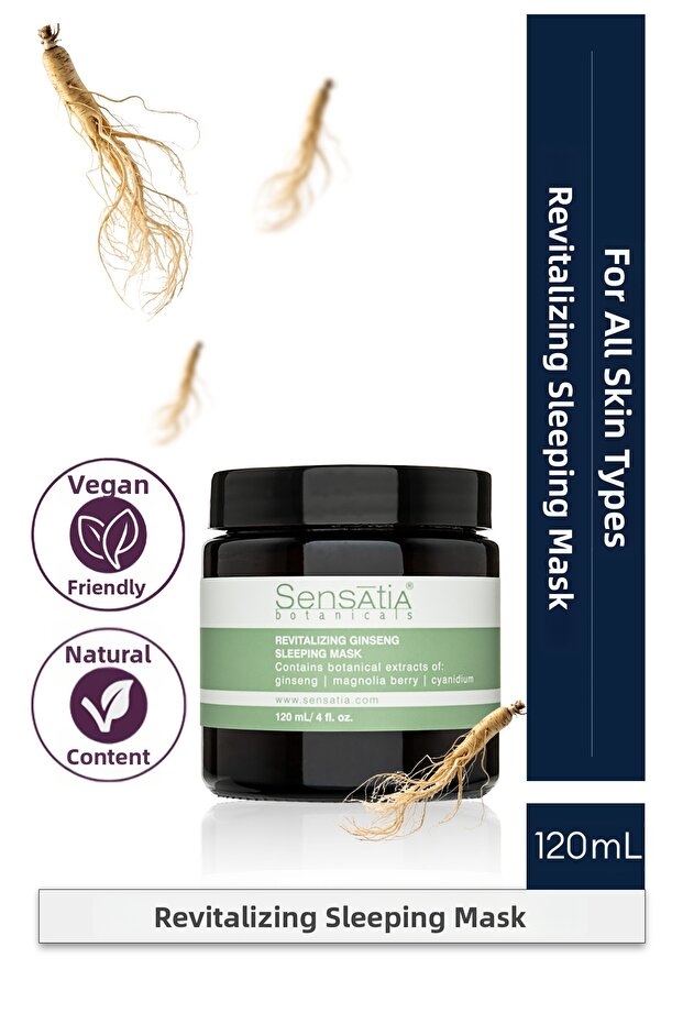 Firming Moisturizing Natural Sleeping Mask - Fine Line Wrinkle 120ml - Revitalizing Ginseng