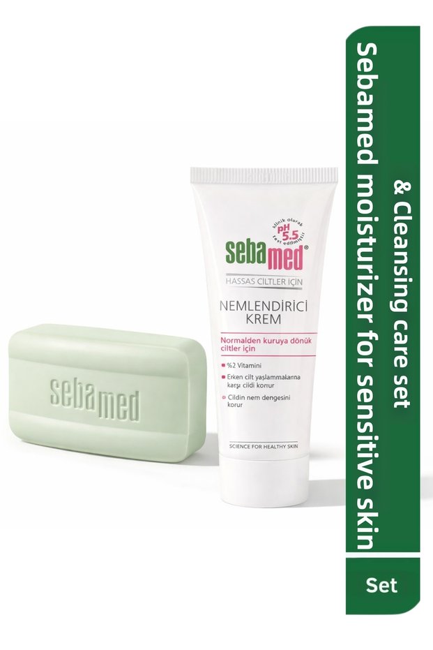 Moisturizing and Cleansing Skin Care Set for Sensitive Skin Daily Care Ph 5.5