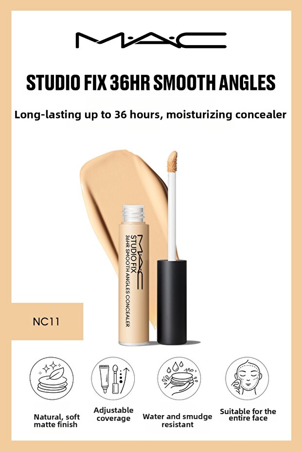 Studio Fix 36Hr Smooth Angles 36 Hour Long-Lasting Moisturizing Effect Concealer - Nc11