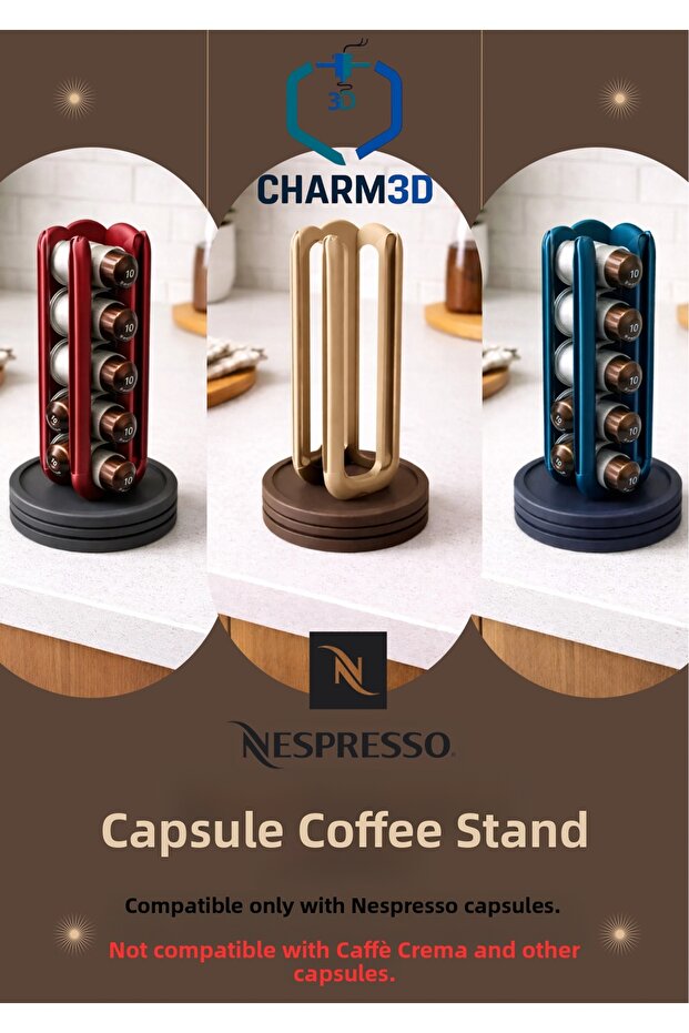 حامل كبسولات قهوة نسبريسو متوافق مع الكبسولات - 2