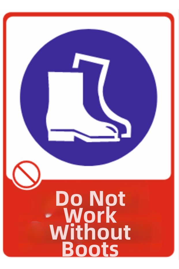 Do Not Work Without a Chisel Dekota – 3 mm Forex Warning 25 cm × 35cm