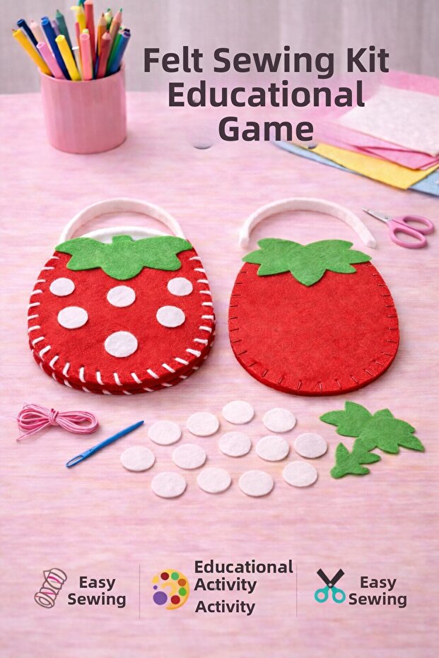 DIY Felt Sewing Craft Set for Children 1 Piece for Children Aged 3 and Above