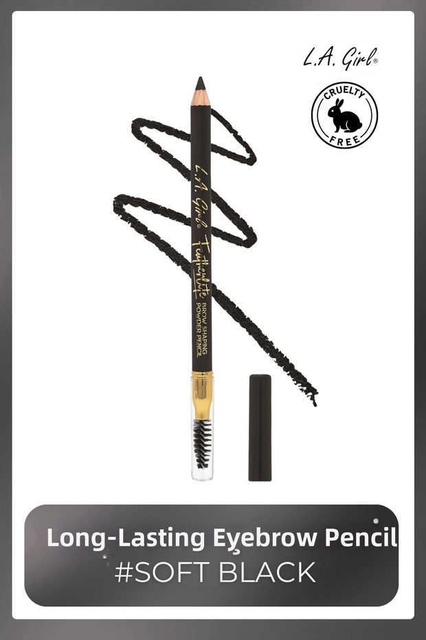 Featherlite Brow Pencil Eyebrow Pencil with Brush # Soft Black - Gbp395
