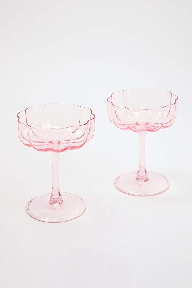 2'li Çiçek Kalıp Kadeh (Çap 7Cm-Boy 10Cm) TPHSS26KDH00001 - 3