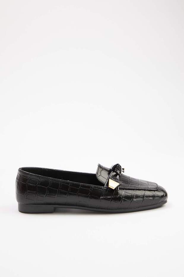 Siyah Kadın Loafer Ayakkabı TAKAW26LA00012 - 2