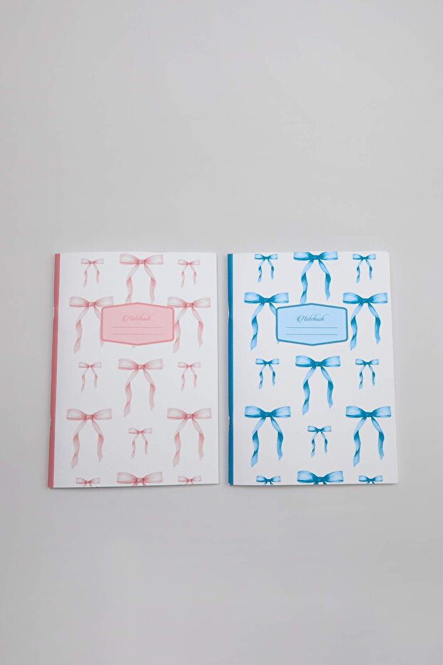 2'li Fiyonk Desenli Çizgili Defter Seti 18,5 cm x 26 cm TPHSS26DR00001 - 2