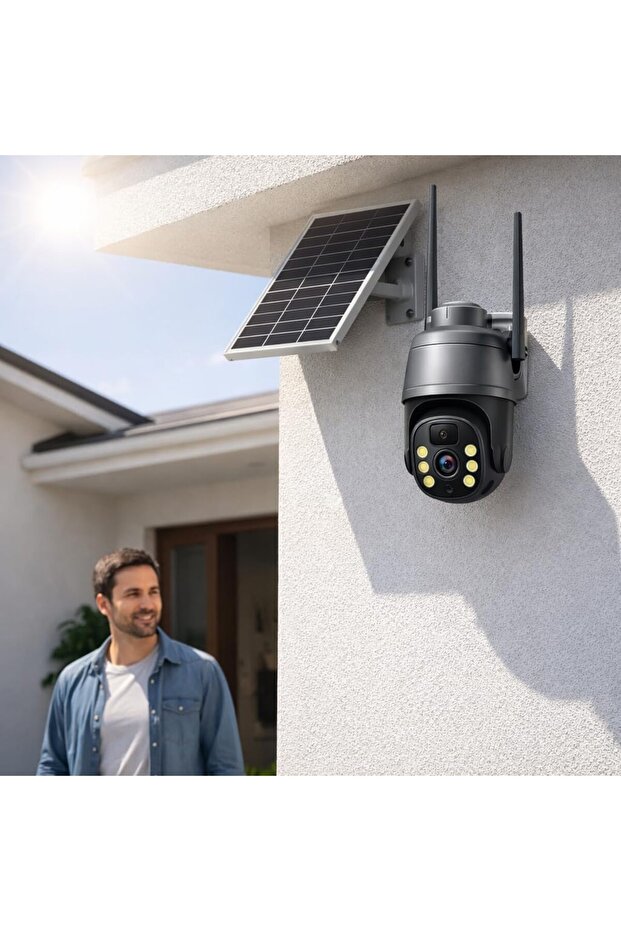 كاميرا مراقبة ذكية تعمل بالطاقة الشمسية بتقنية PTZ - 2