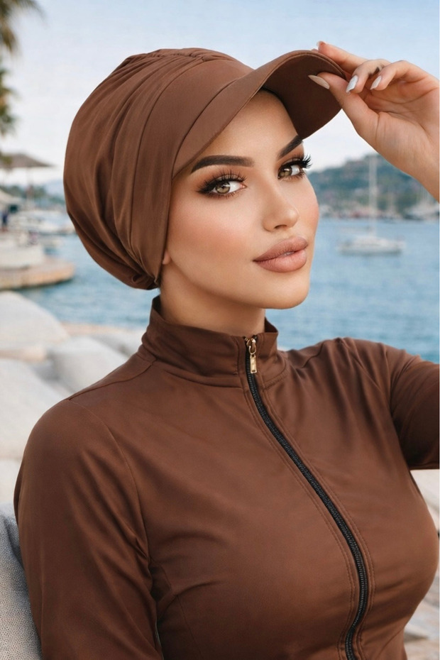 كاميل هافز - يمكن استخدامه فوق قبعة البحر / ملابس السباحة