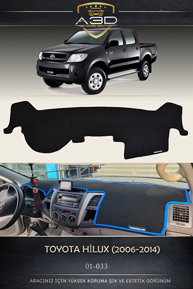For Toyota Hi̇lux (2006-2014) Front Torpedo Protection Protective Case Carpet Cover Accessories