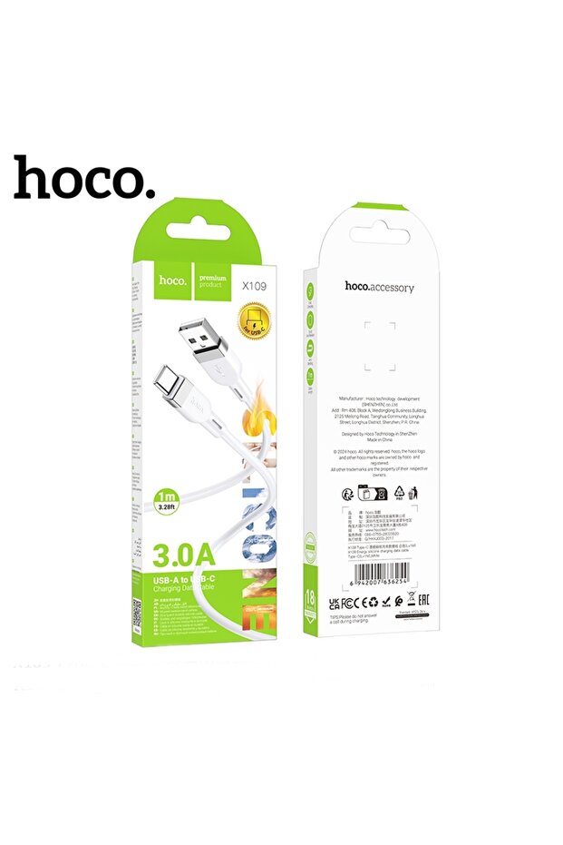 USB soft silicone data cable - Type-C 3A X109 - 3