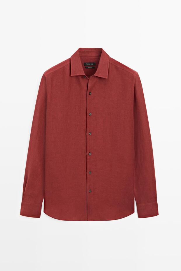 %100 keten gömlek - 5