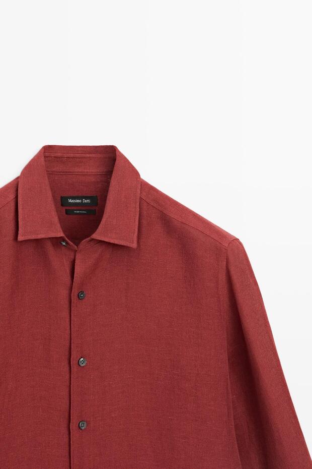 %100 keten gömlek - 6