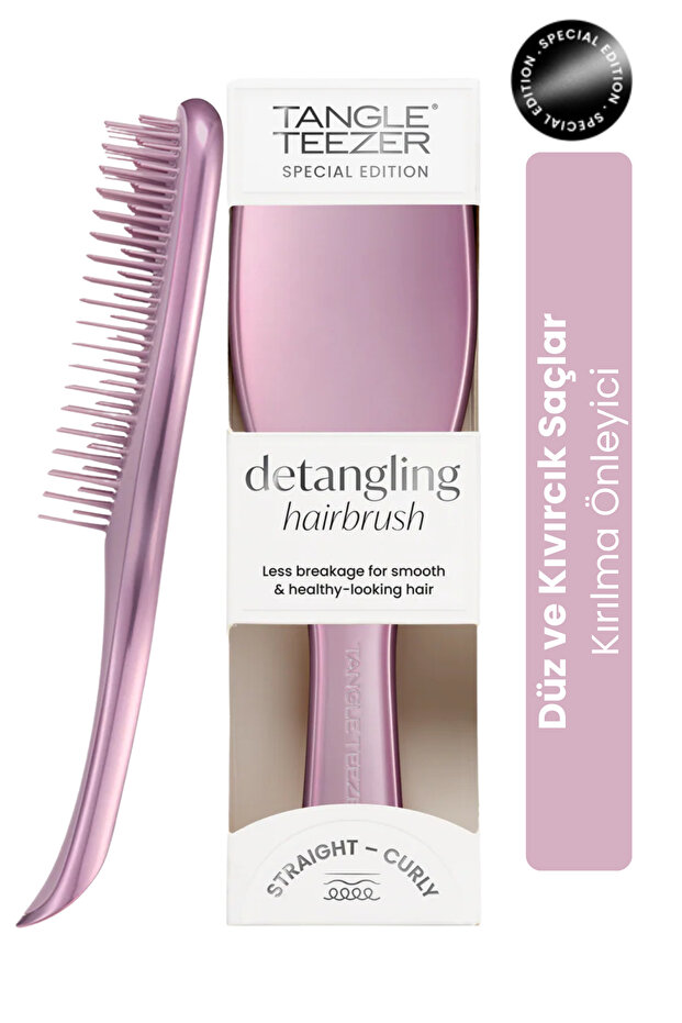 Ultimate Detangler Chrome Mauve Copper Islak & Kuru Düz ve Kıvırcık Saçlar için Saç Fırçası-Tarak - 1