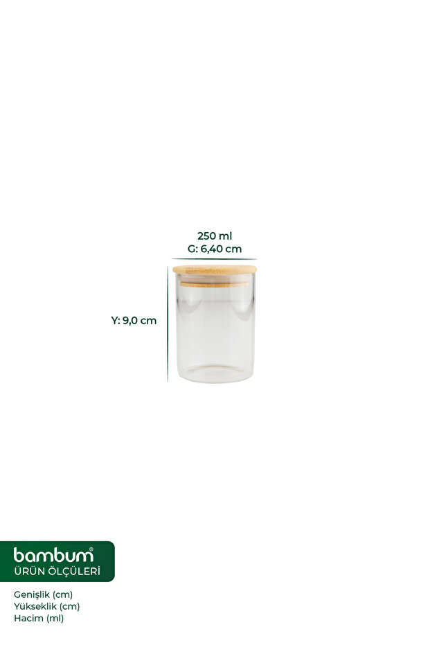 بولا - حاوية تخزين زجاجية صغيرة - 3