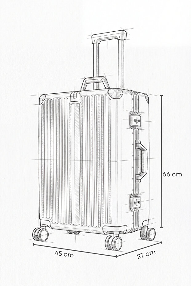 Joya PC Policarbon Orta Boy Valiz Pembe - 9