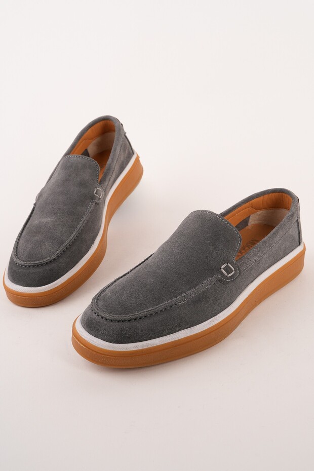 Covent Genuine Suede Leather Laceless Men's Casual Loafer Shoes