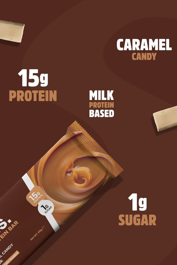 Whey Protein Bar - Caramel Candy - 3