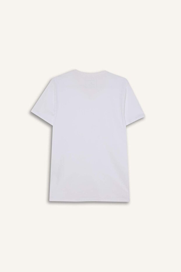 Slim Fit V-Neck Basic Short Sleeve Undershirt - 8